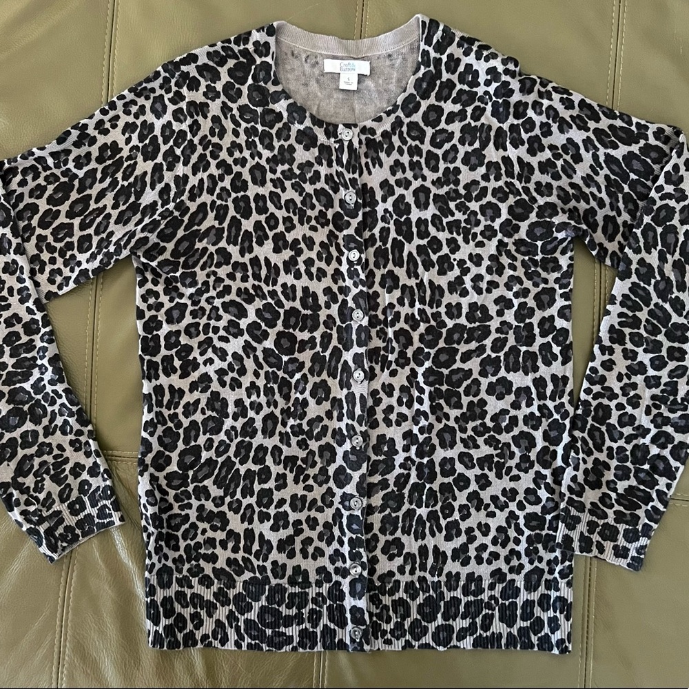 Leopard cardigan from croft & barrow. Size small.